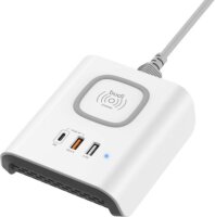 Budi 027TE 2x USB-A / USB-C Hálózati töltő - Fehér (18W)