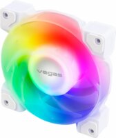 Akasa Vegas A12 120mm PWM RGB Rendszerhűtő - Fehér (1db/csomag)