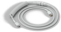 Glorious Coiled USB-C Spirál Kábel - Fehér (1.3m)