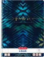 Herlitz Batik Fearless 80 lapos A4 vonalas spirálfüzet - Mintás