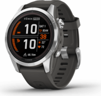 Garmin fenix 7S Pro Solar (42 mm) Okosóra - Ezüst/Szürke