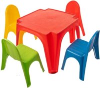 Starplast Műanyag gyerek asztal 4 székkel