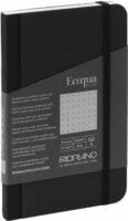 Fabriano Ecoqua Plus 80 lapos A5 pontrácsos notesz - Fekete