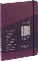 Fabriano Ecoqua Plus 80 lapos A5 négyzetrácsos notesz - Lila