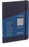 Fabriano Ecoqua Plus 80 lapos A5 négyzetrácsos notesz - Sötétkék