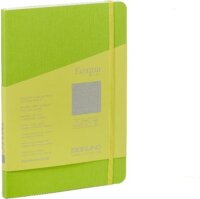 Fabriano Ecoqua Plus 80 lapos A5 pontrácsos notesz - Világoszöld