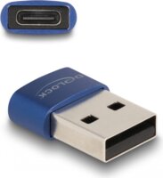 Delock USB-A apa - USB-C anya Adapter - Kék