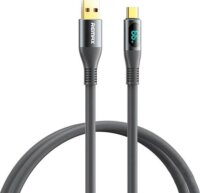 Remax Zisee RC-C030 USB-C apa - USB-C apa Adat és töltő kábel - Szürke (1.2m)