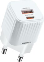 Remax RP-U2 USB-A / USB-C Hálózati töltő - Fehér (20W)