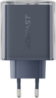 Acefast A45 2x USB-C / USB-A Hálózati töltő - Szürke (65W)