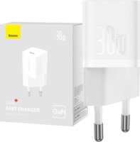 Baseus GaN5 USB-C Mini Hálózati töltő - Fehér (30W)