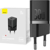 Baseus GaN5 USB-C Mini Hálózati töltő - Fekete (30W)