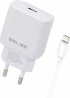 Beline BLNCW30L USB-C Hálózati Gyorstöltő Adapter 30W + Lightning kábel - Fehér