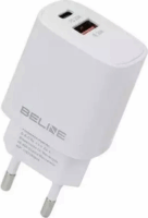 Beline BLN2CW30 USB-C / USB-A Hálózati Gyorstöltő Adapter 30W - Fehér