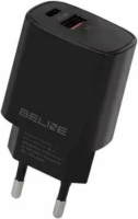 Beline BLN2CB20 USB-C / USB-A Hálózati töltő - Fekete (20W)