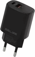 Beline BLN2CB20 USB-C / USB-A Hálózati Töltő Adapter 20W - Fekete