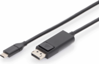 Digitus AK-300333-020-S USB-C - DisplayPort Kábel 2m - Fekete