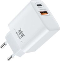 Remax 1x USB-A / USB-C Hálózati töltő - Fehér (30W)