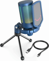 Fifine AmpliGame A6V RGB Mikrofon - Kék