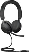 Jabra Evolve2 40 SE (USB-A) Stereo Vezetékes Headset - Fekete