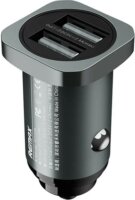 Remax RCC226 2x USB-A Autós töltő - Fekete (2.4A)