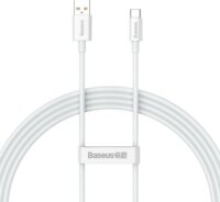 Baseus Superior Series USB-A apa - USB-C apa 2.0 Adat és töltőkábel - Fehér (1.5m)