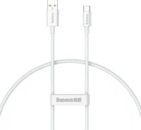 Baseus Superior Series USB-A apa - USB-C apa 2.0 Adat és töltőkábel - Fehér (0.25m)