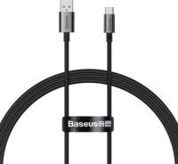 Baseus Superior Series USB-A apa - USB-C apa 2.0 Adat és töltőkábel - Fekete (1m)