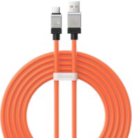 Baseus CoolPlay Series USB-A apa - USB-C apa 2.0 Adat és töltőkábel - Narancssárga (2m)