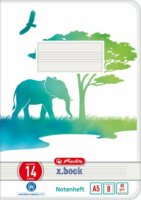 Herlitz GREENline Elefant 8 lapos A5 kottafüzet