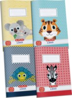 Herlitz Cute Animals 32 lapos A5 1.osztályos vonalas füzet - Többféle