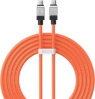 Baseus CoolPlay Series USB-C apa - USB-C apa 2.0 Adat és töltőkábel - Narancssárga (2m)