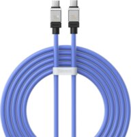 Baseus CoolPlay Series USB-C apa - USB-C apa 2.0 Adat és töltőkábel - Kék (2m)