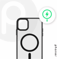 Phoner Apple iPhone 14 Pro Max MagSafe Hátlapvédő tok - Fekete