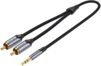 Vention BCNBD 2x RCA apa - 3.5mm Jack apa Kábel (0.5m)