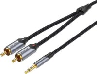 Vention BCNBH 2x RCA apa - 3.5mm Jack apa Kábel (2m)