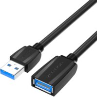 Vention VAS-A45-B100 USB-A apa - USB-A anya 3.0 Hosszabító Kábel - Fekete (1m)