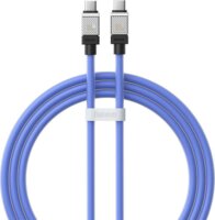 Baseus CoolPlay Series USB-C apa - USB-C apa 2.0 Adat és töltőkábel - Kék (1m)