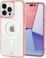 Cyrill by Spigen Apple iPhone 14 Pro MagSafe Hátlapvédő tok Átlátszó/Rózsaszín + 2db tempered glass fólia