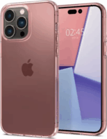 Spigen Crystal Flex Apple iPhone 14 Pro Hátlapvédő tok - Átlásztó/Rózsaszín