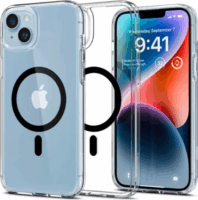 Spigen Ultra Hybrid Apple iPhone 14 MagSafe Hátlapvédő tok - Átlátszó/Fekete