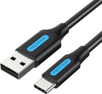 Vention COKBF USB-A apa - USB-C apa Adat és töltőkábel - Fekete (1m)