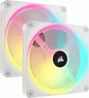 Corsair iCue Link QX140 140mm PWM RGB Rendszerhűtő - Fehér (2db/csomag)