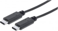 Manhattan 353526 USB 3.1 Type-C M - USB 3.1 Type-C M Adatkábel 1m Fekete