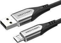 Vention USB-A 2.0 apa - Micro USB-B apa 2.0 Adat és töltő kábel - Szürke (2m)