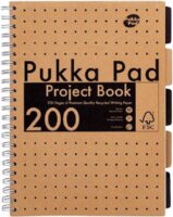 Pukka Pad Kraft Project Book 100 lapos A4 vonalas spirálfüzet