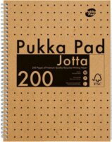 Pukka Pad Jotta Kraft 400 lapos A4 vonalas spirálfüzet
