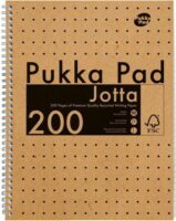 Pukka Pad Jotta Kraft 400 lapos A4 vonalas spirálfüzet