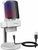 Fifine AmpliGame A8 RGB Mikrofon - Fehér