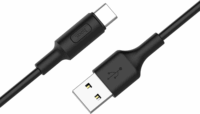 Hoco X25 USB-A apa - Type-C apa Adat és töltő kábel - Fekete (1m)